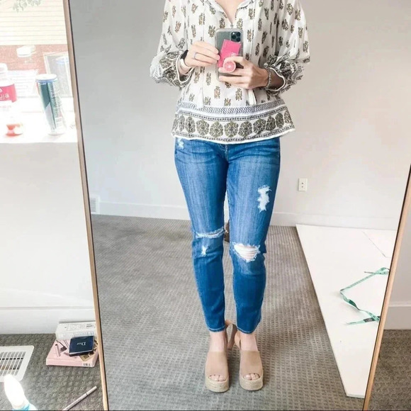 7 For All Mankind Josefina Skinny Boyfriend Jeans - Picture 1 of 14